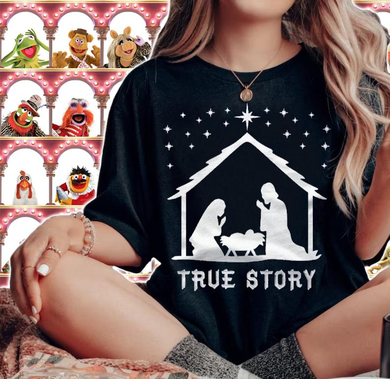 True Story Of Jesus Birth Christmas Nativity Catholic Shirt woman shirt