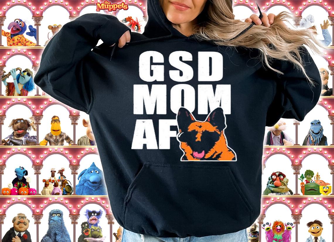 Gsd Mom Af Funny Womens German Shepherd Dog T-Shirt