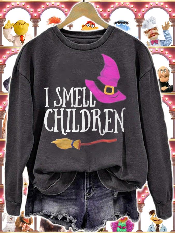 I Smell Children Teacher Halloween Witch Trick Or Treat T-shirt