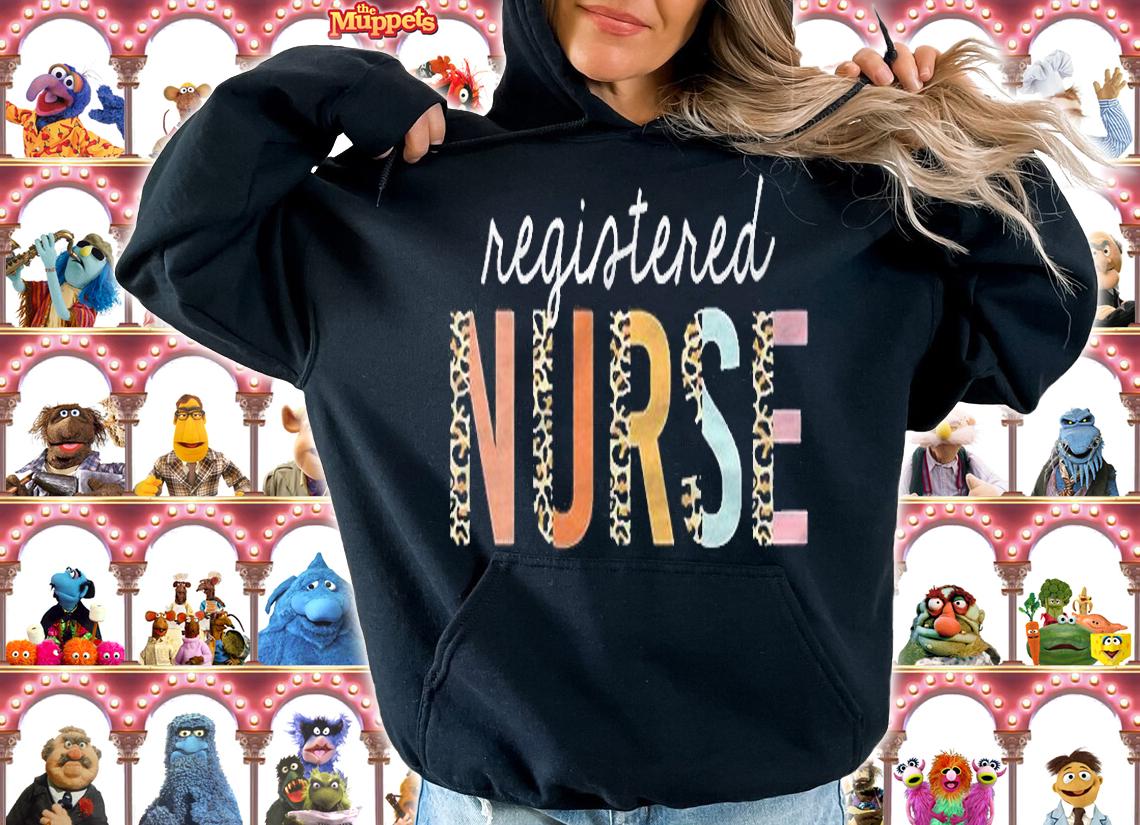 Rn Nurse Leopard Print Registered Nurse Nursing School Women Pullover Shirt hoodie