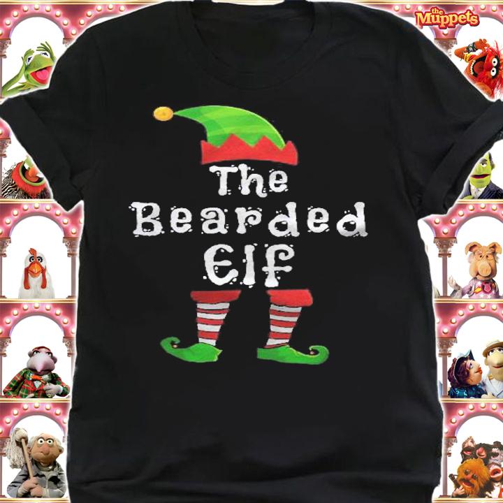 The Bearded Elf Matching Family Group Christmas Party Pajama Shirt shirt