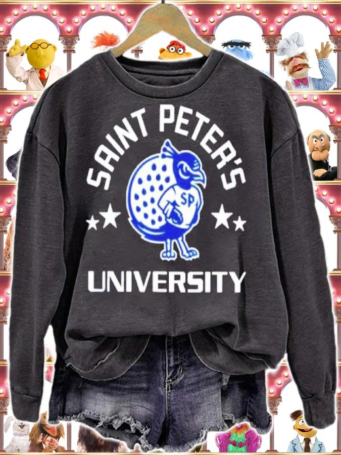 Top saint Peter's Peacocks University Shirt