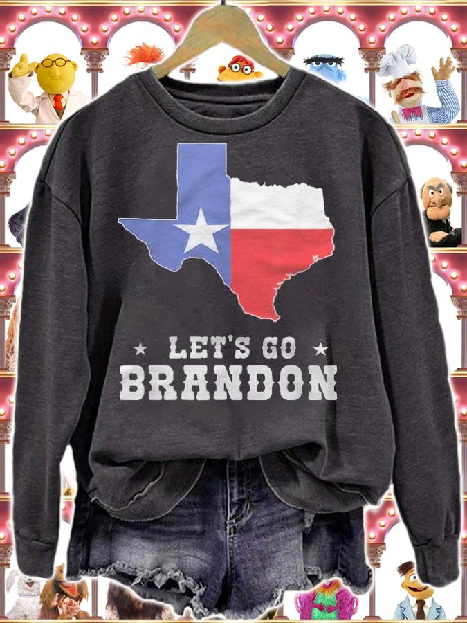 Let's Go Brandon Texas Flag T-Shirt sweatshirt
