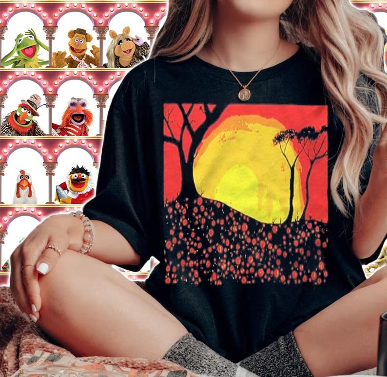 Sunset color shirt woman shirt