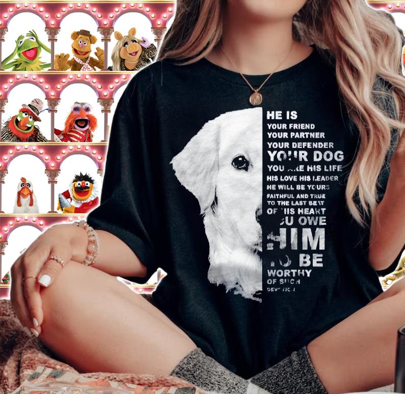 He Is Your Friend Your Partner Your Dog Golden Retriever Pullover Shirt woman shirt