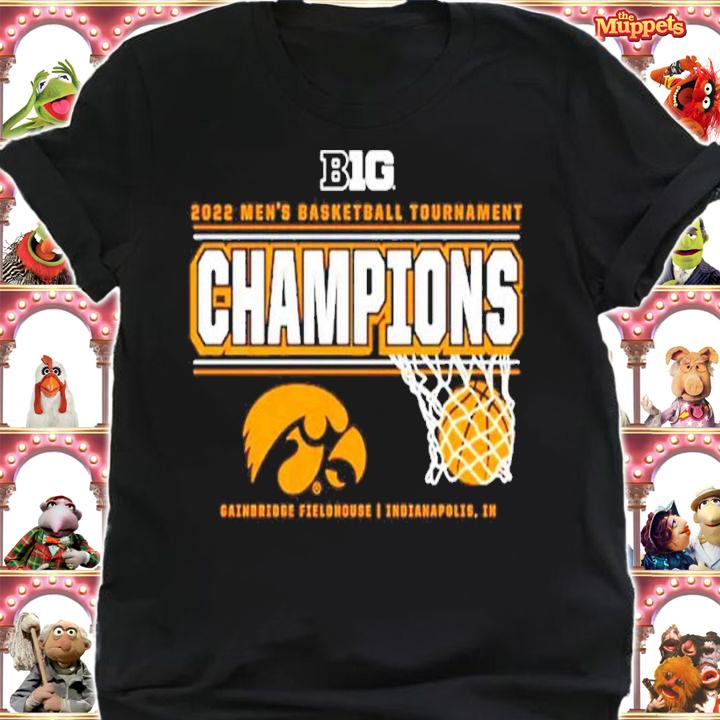 Iowa Hawkeyes Blue 84 2022 Big Ten Men's Basketball Tournament Champions Shirt shirt