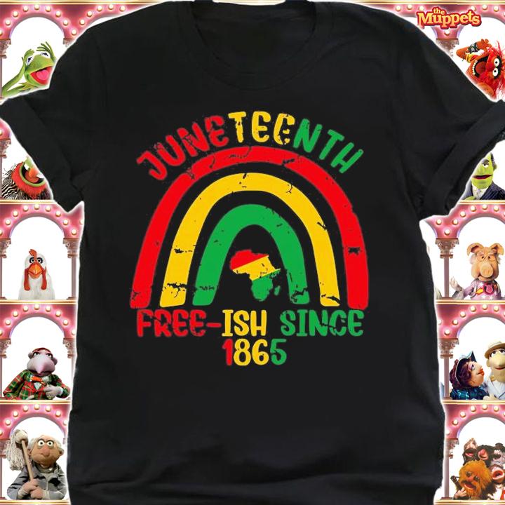 Juneteenth FreeIsh Since 1865 Rainbow African Melanin Black History T-Shirt