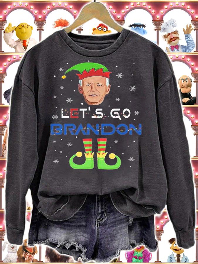 Let's Go Brandon Christmas Elf Political Meme Impeach Biden T-Shirt