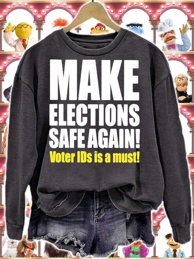 Make Elections Safe Again Voter Ids Is A Must T-Shirt