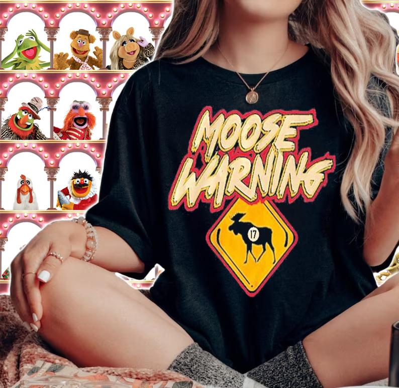 Marcus Foligno moose warning T-shirt