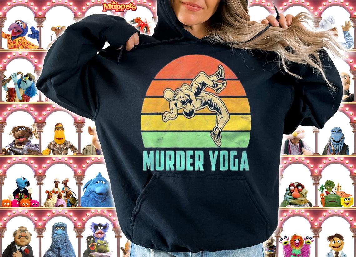 Mens Murder Yoga Bjj Martial Arts Gift Shirt
