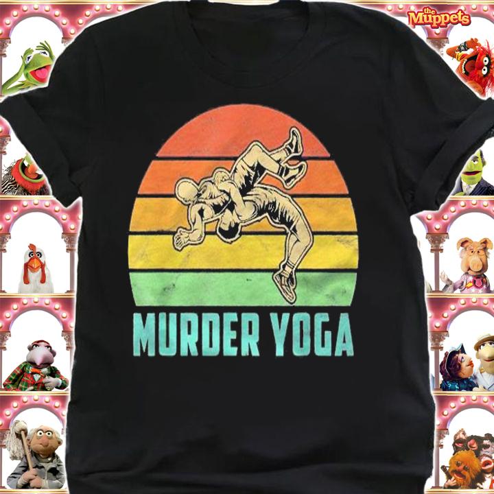 Mens Murder Yoga Bjj Martial Arts Gift Shirt