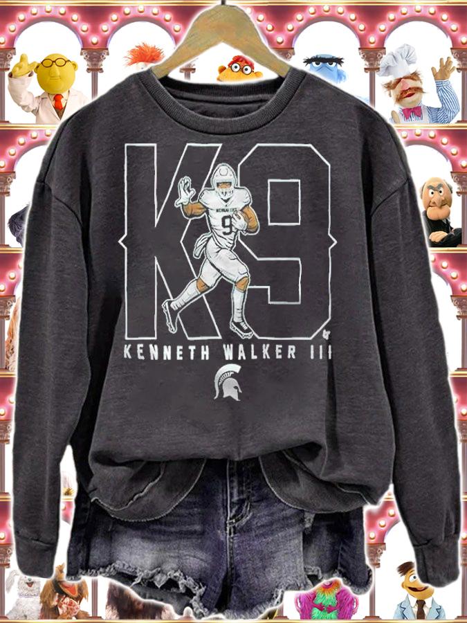Michigan State Kenneth Walker III K9 Apparel shirt sweatshirt