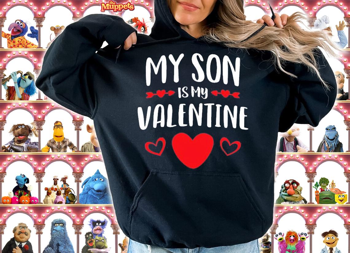 My Son Is My Valentine Shirt Mom Dad Valentine's Day Gift T-Shirt hoodie
