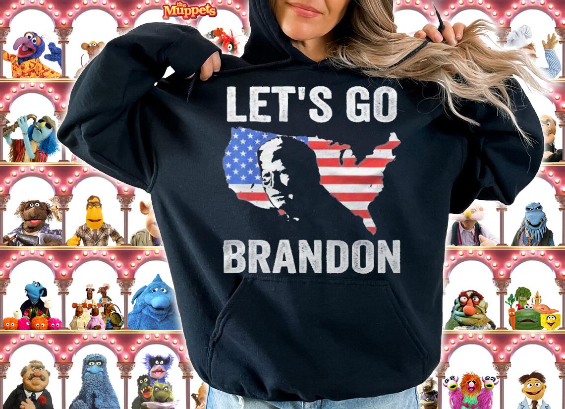 New Design let's Go Brandon USA Flag Impeach Biden T-Shirt