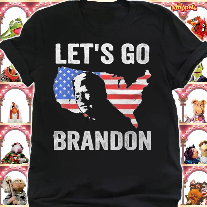 New Design let's Go Brandon USA Flag Impeach Biden T-Shirt