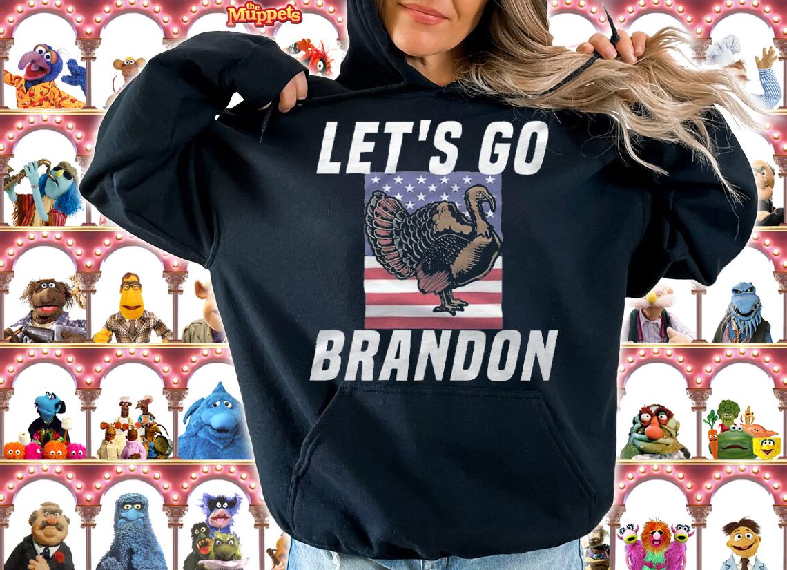 Official let's Go Brandon Turkey USA Flag T-Shirt