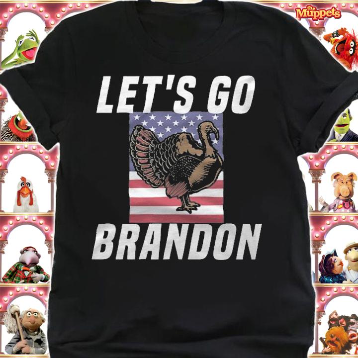 Official let's Go Brandon Turkey USA Flag T-Shirt