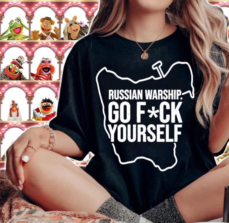 Official Russian Warship Go Fuck Yourself T-Shirt