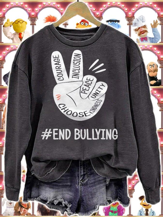 Unity Day Orange Kids 2021 Anti Bullying Love Sign Language Shirt