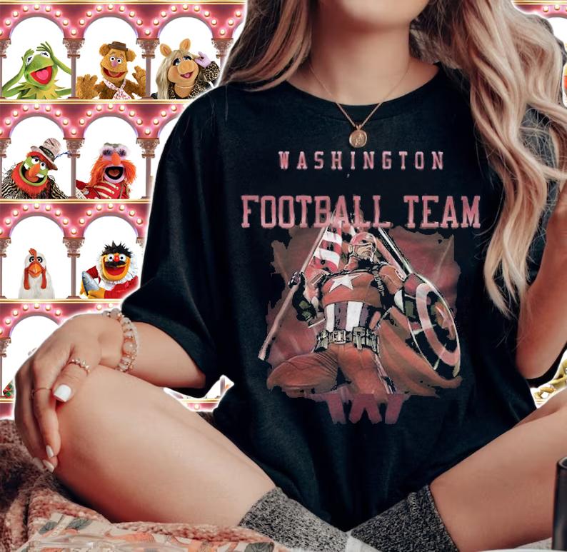 Washington Football Team Chris Evans Captain America T-shirt
