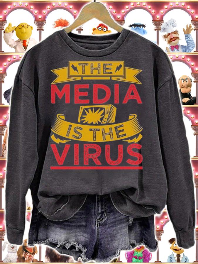 Fake News The Media Is The Virus Conservative T-Shirt