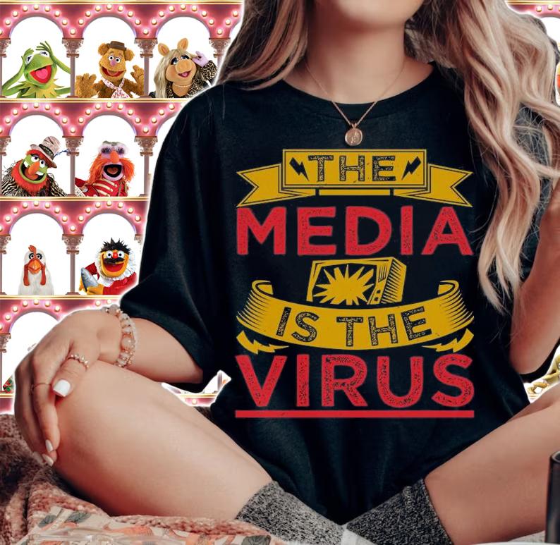 Fake News The Media Is The Virus Conservative T-Shirt