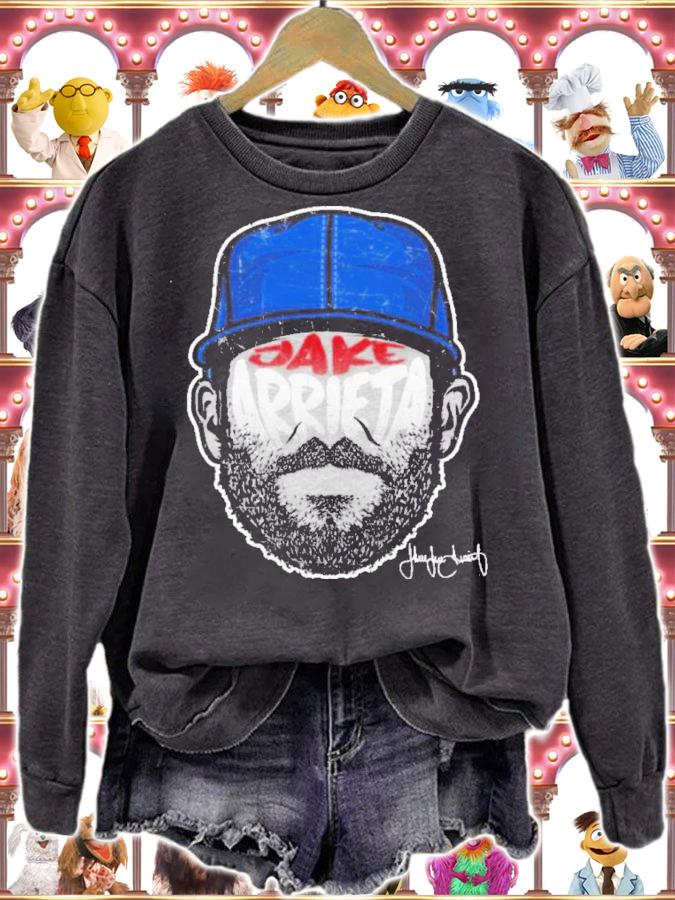 Jake Arrieta Player Silhouette Chicago Baseball Signatures Shirt sweatshirt