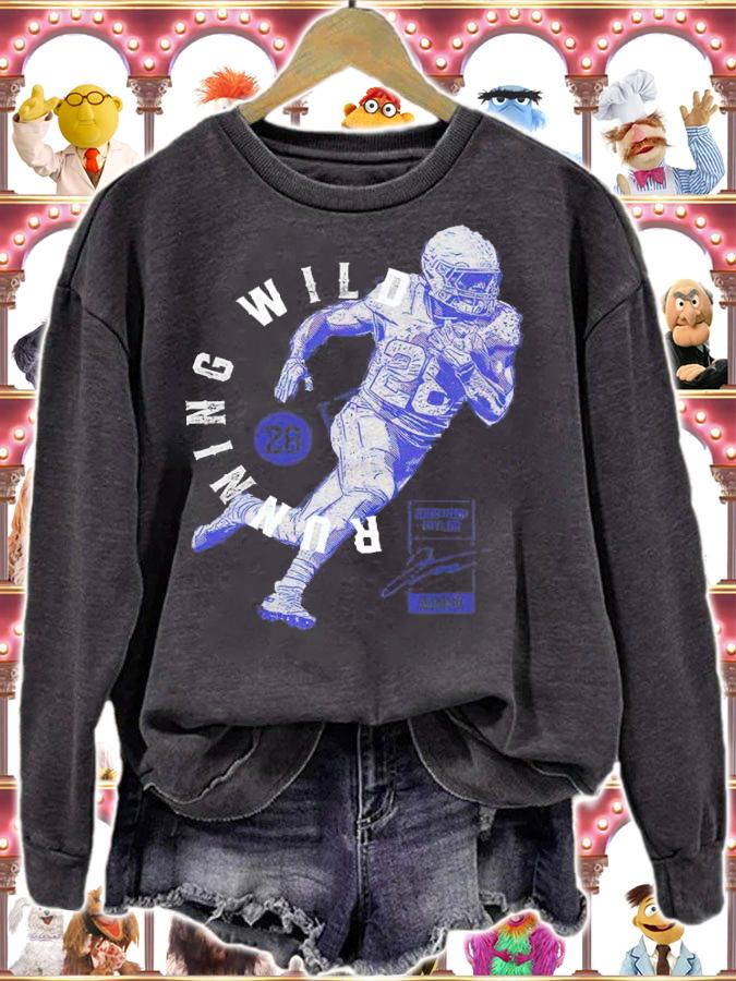 Jonathan Taylor Running Wild Indianapolis Football Shirt sweatshirt