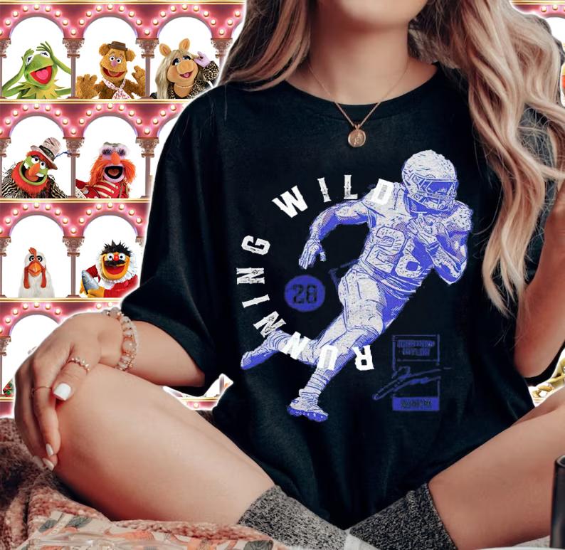 Jonathan Taylor Running Wild Indianapolis Football Shirt woman shirt