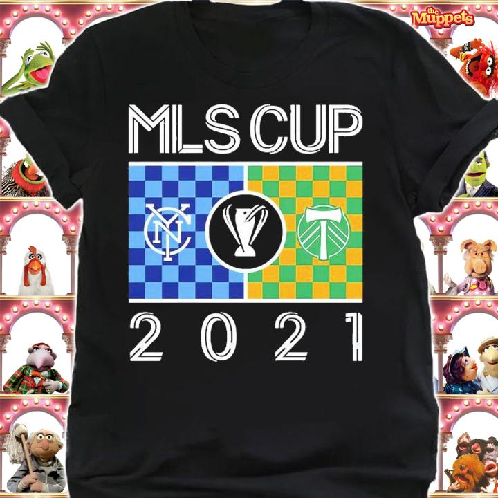 New York City FC Vs. Portland Timbers 2021 MLS Cup Matchup Tri-Blend Shirt