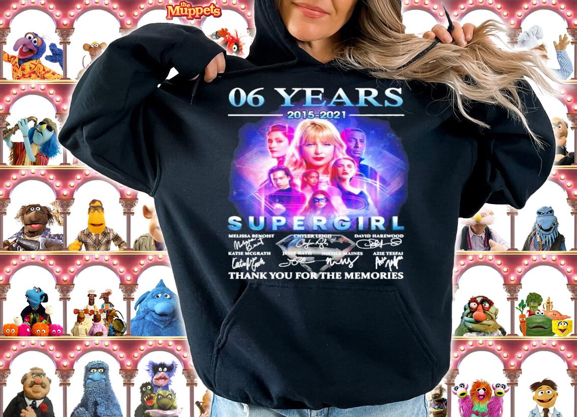 06 years 2015 2021 Supergirl thank you for the memories t-shirt