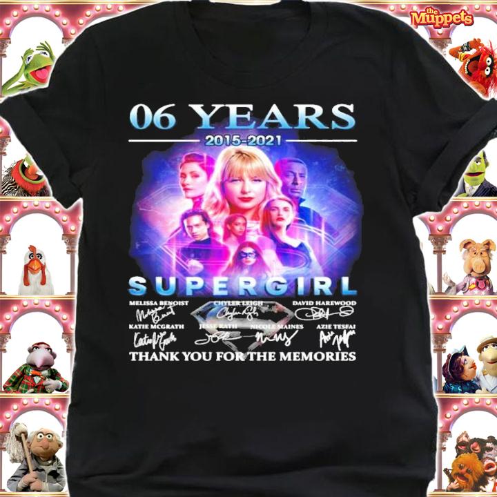 06 years 2015 2021 Supergirl thank you for the memories t-shirt