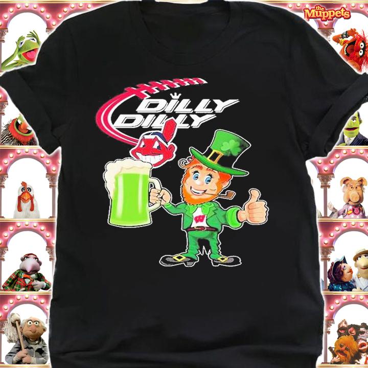 Cleveland Indians Chief Wahoo Dilly Dilly St Patrick's Day T-Shirt shirt