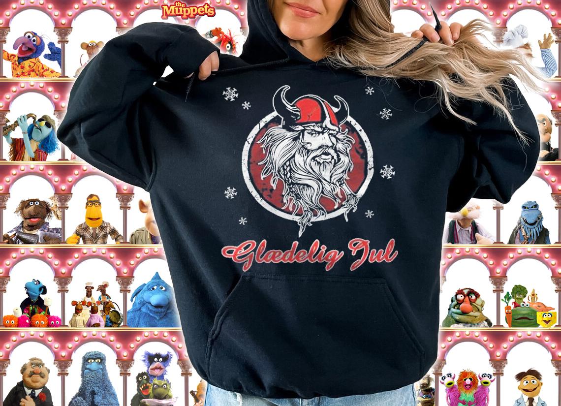 Danish viking glaedelig jul T-shirt hoodie