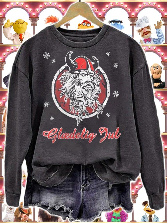 Danish viking glaedelig jul T-shirt sweatshirt