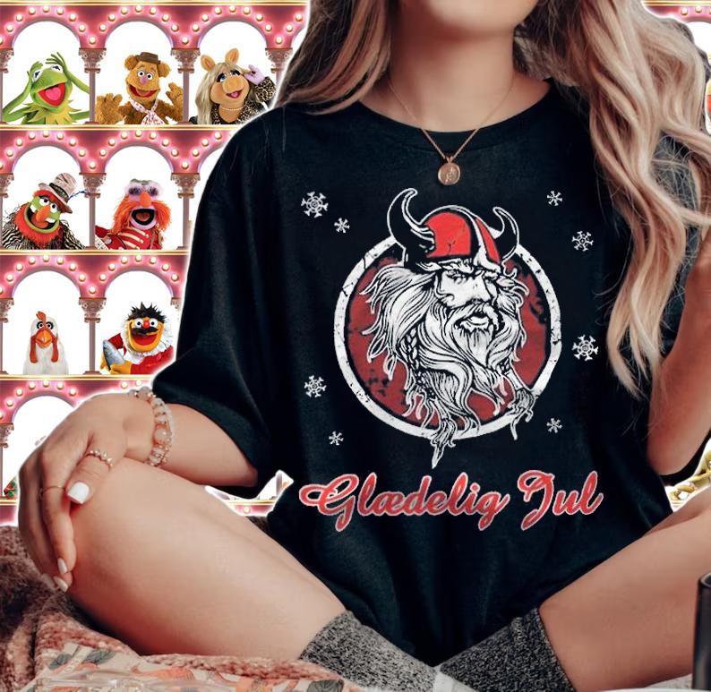 Danish viking glaedelig jul T-shirt woman shirt
