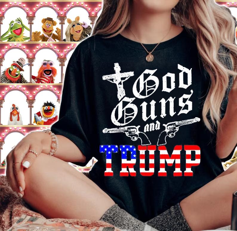 God Guns And Trump T-Shirt woman shirt