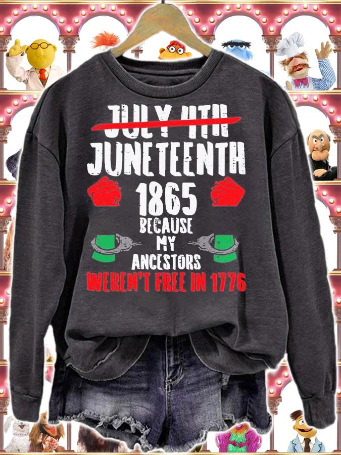 Juneteenth Shirt Women Juneteenth Shirts African American T-Shirt sweatshirt
