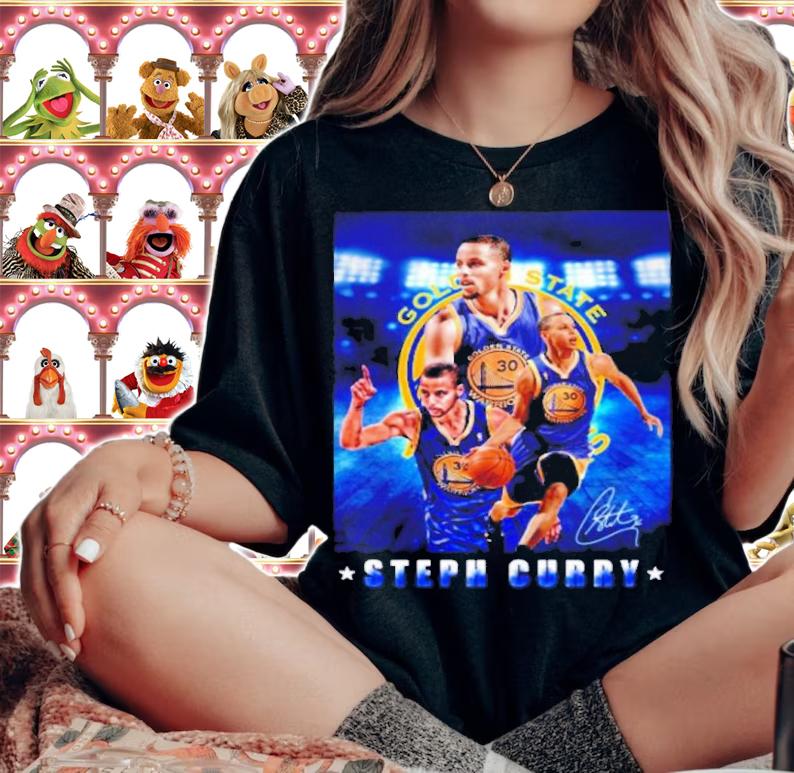 Stephen Curry 30 Golden State Warriors NBA Basketball Player Steph Signatures Shirt