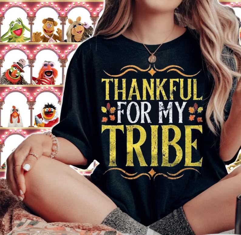 Thankful For My Tribe Fall Thanksgiving Gift Shirt woman shirt