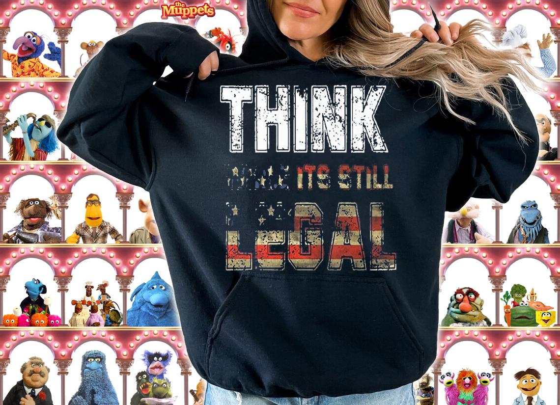 Think While It's Still Legal USA Flag Retro T-Shirt hoodie