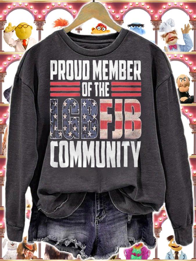 US Flag Republicans Proud Member Of LGBFJB Community, Let's Go Brandon T-Shirt sweatshirt