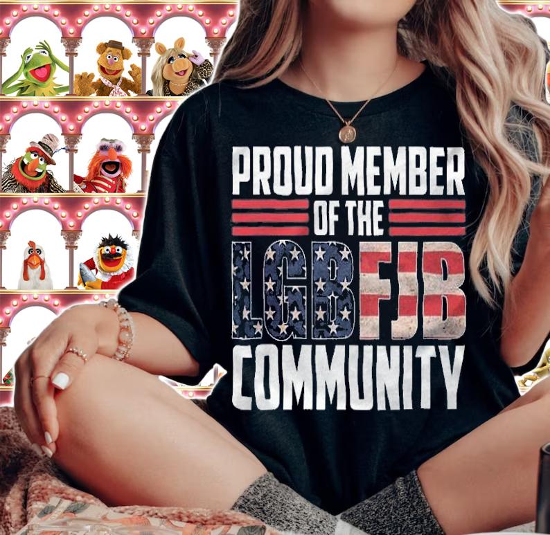 US Flag Republicans Proud Member Of LGBFJB Community, Let's Go Brandon T-Shirt woman shirt