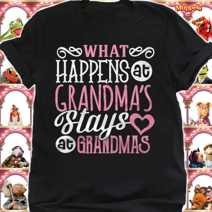What Happens At Grandmas Stays Grandmother Nana Shirt shirt