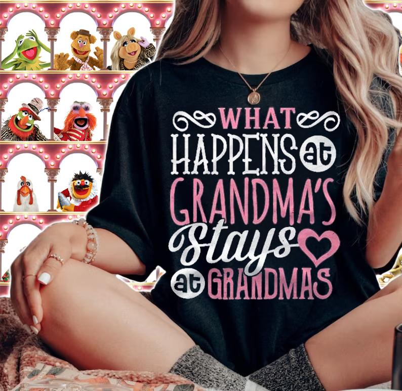 What Happens At Grandmas Stays Grandmother Nana Shirt woman shirt