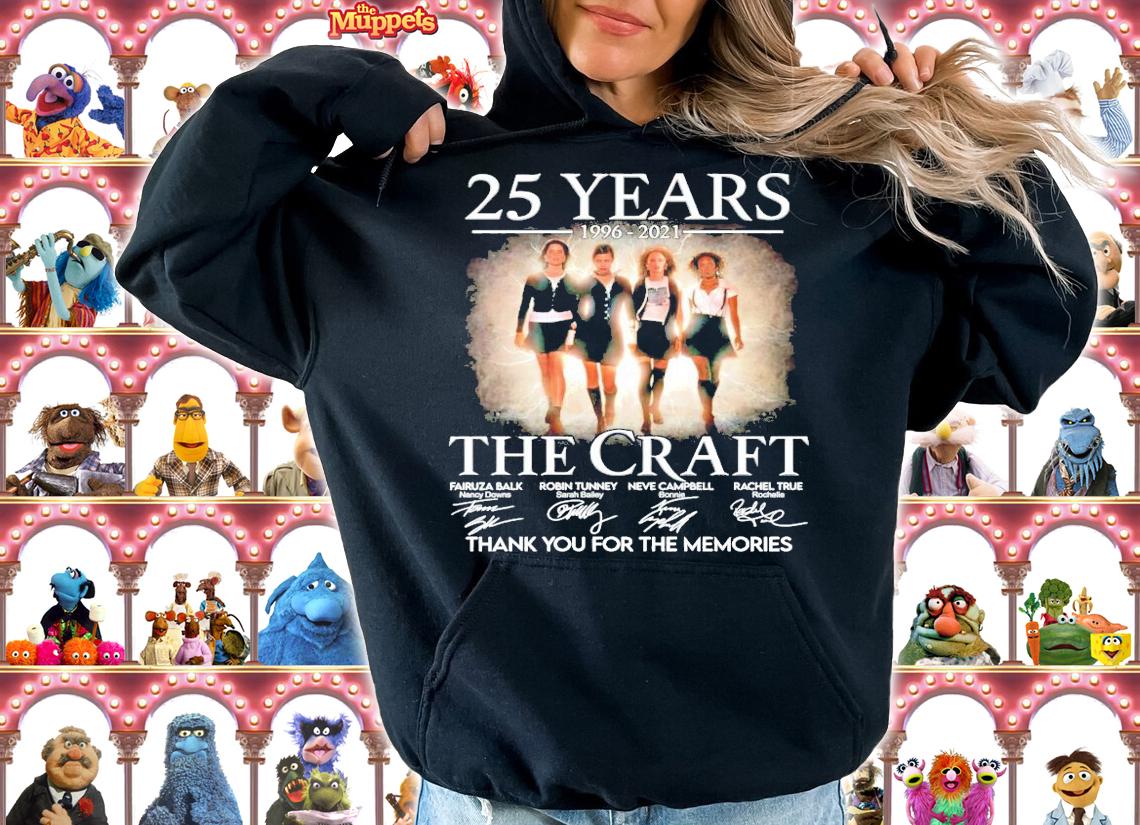 25 years 1996-2021 The Craft signature thank you for the memories t-shirt