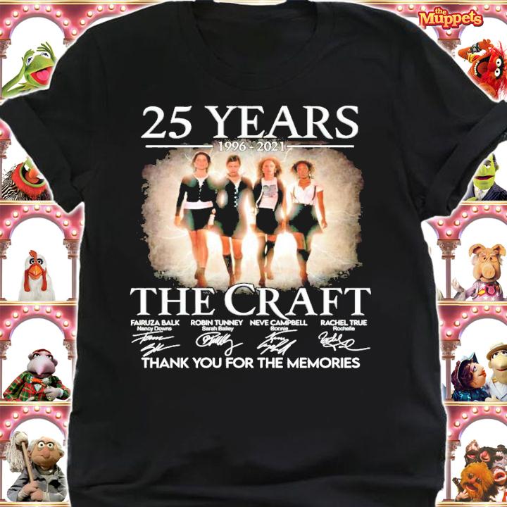 25 years 1996-2021 The Craft signature thank you for the memories t-shirt