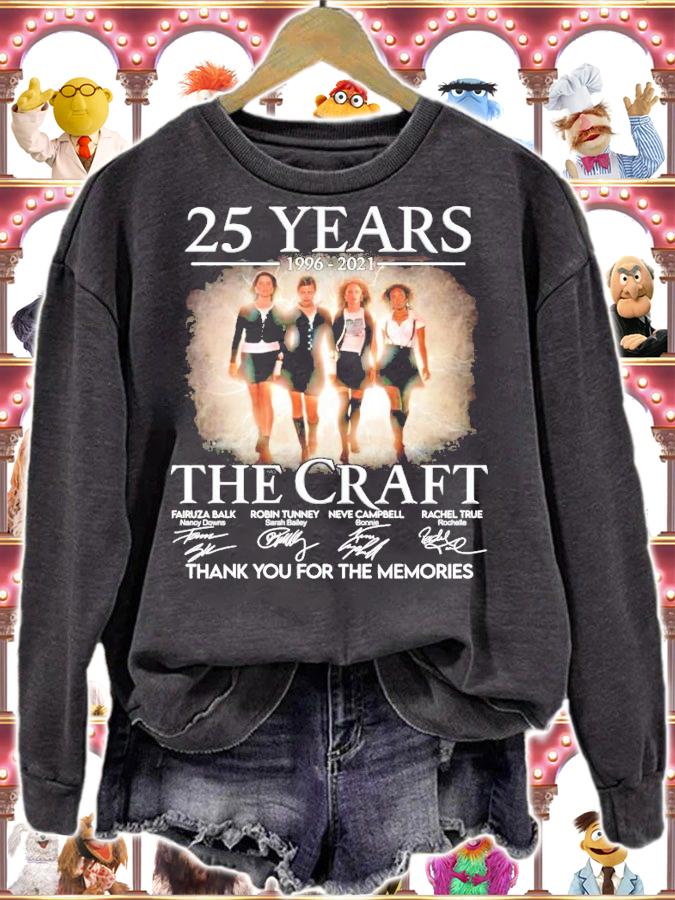 25 years 1996-2021 The Craft signature thank you for the memories t-shirt