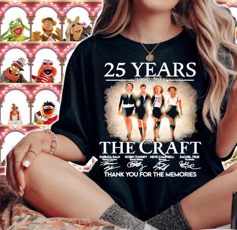 25 years 1996-2021 The Craft signature thank you for the memories t-shirt